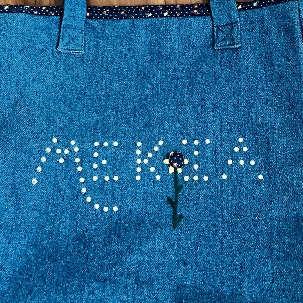 One-of-a-kind Denim Festival Shoulder Bag, Supercute Details